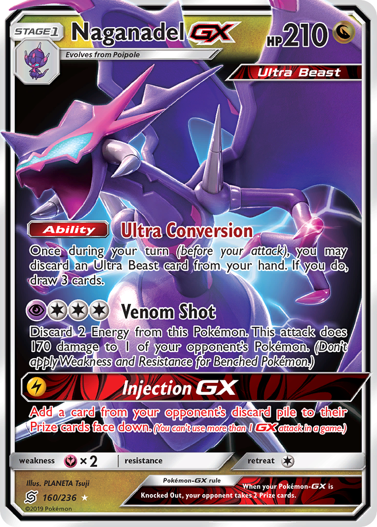 Naganadel-GX – Unified Minds 160/236 Pokémon card