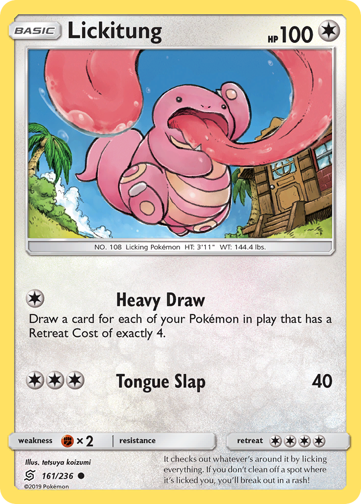 Lickitung – Unified Minds 161/236 Pokémon card