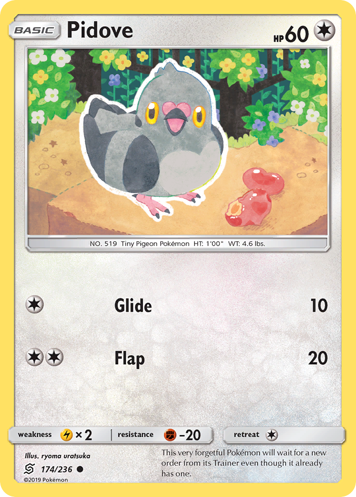 Pidove – Unified Minds 174/236 Pokémon card