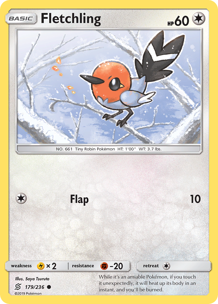 Fletchling – Unified Minds 179/236 Pokémon card