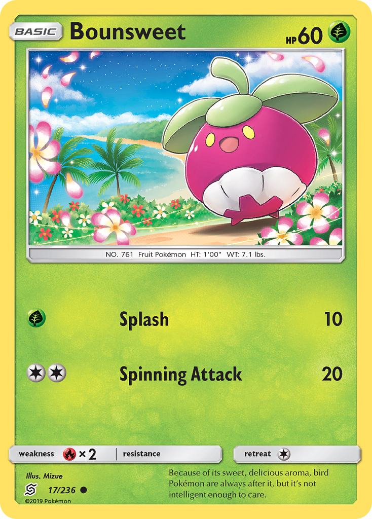Bounsweet – Unified Minds 17/236 Pokémon card