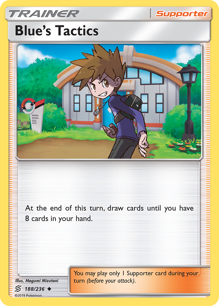 Blue's Tactics – Unified Minds 188/236 Pokémon card