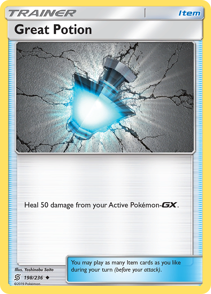 Great Potion – Unified Minds 198/236 Pokémon card