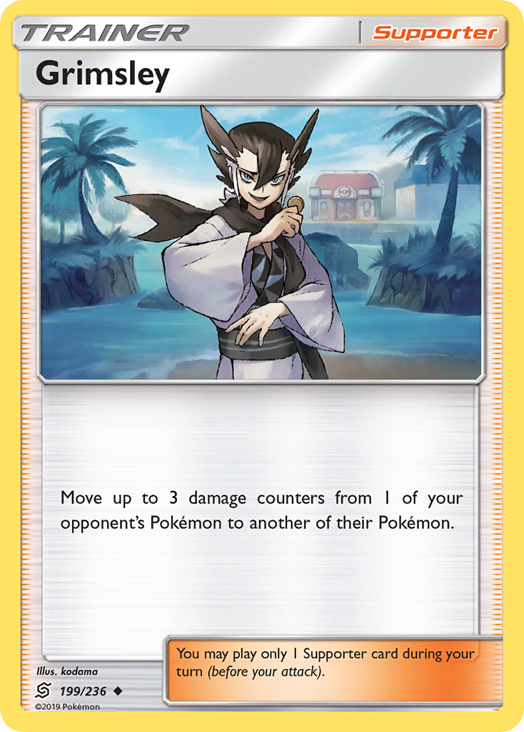 Grimsley – Unified Minds 199/236 Pokémon card