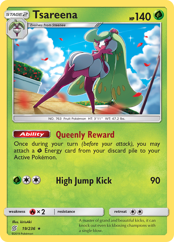 Tsareena – Unified Minds 19/236 Pokémon card