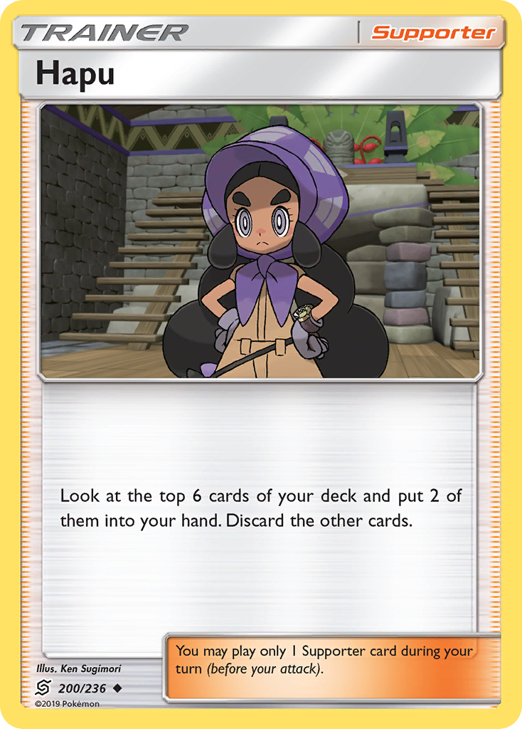 Hapu – Unified Minds 200/236 Pokémon card