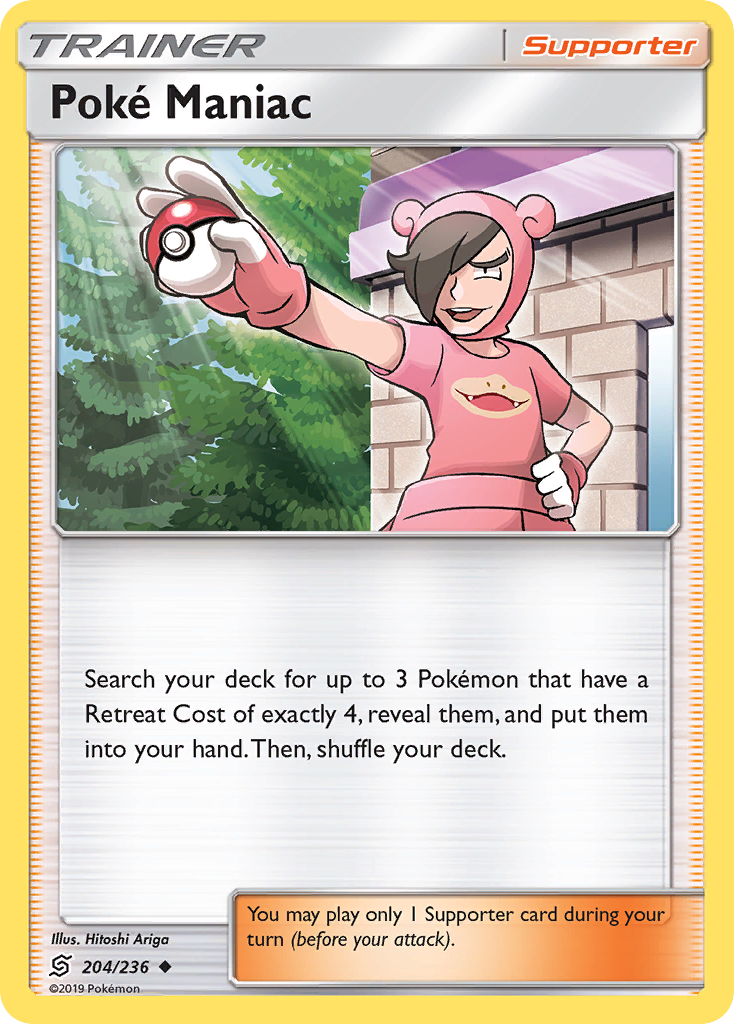 Poké Maniac – Unified Minds 204/236 Pokémon card