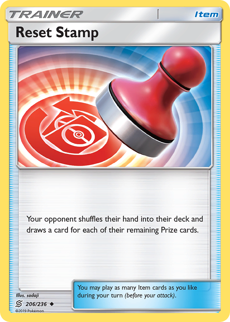 Reset Stamp – Unified Minds 206/236 Pokémon card