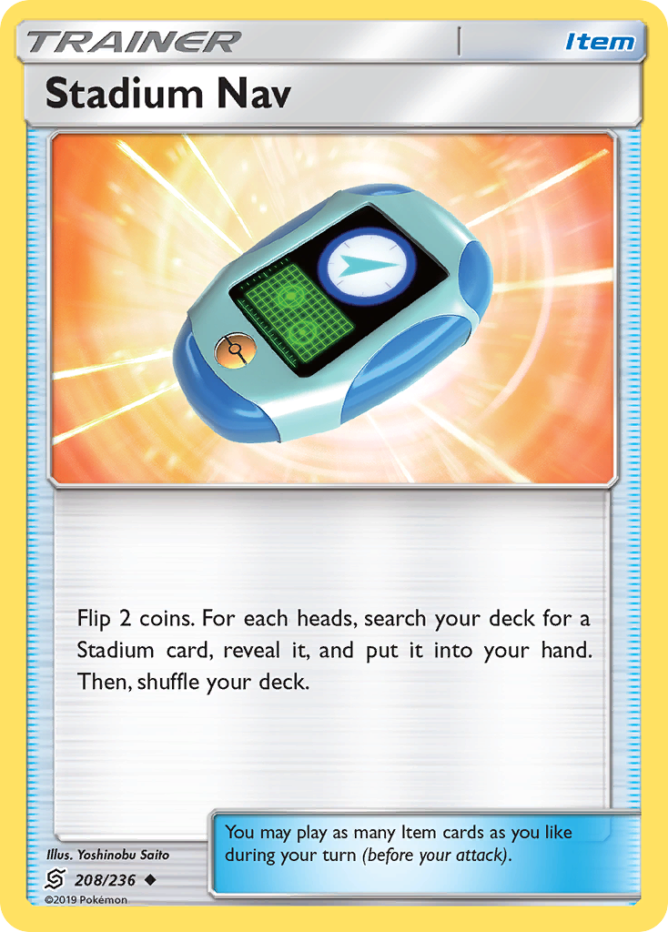 Stadium Nav – Unified Minds 208/236 Pokémon card