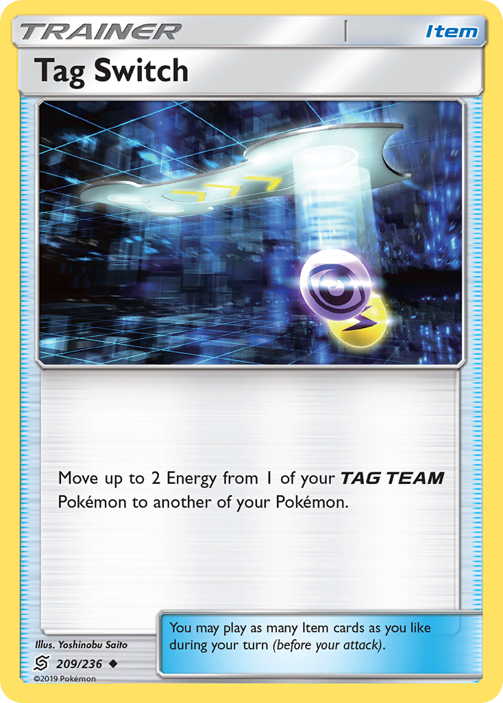 Tag Switch – Unified Minds 209/236 Pokémon card