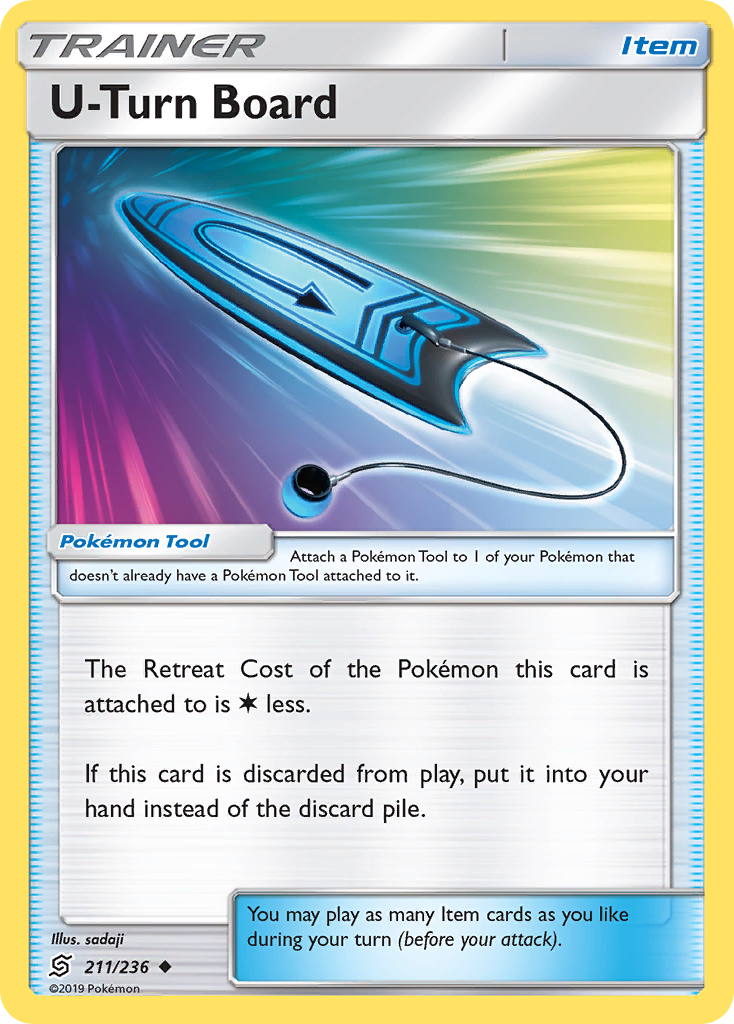 U-Turn Board – Unified Minds 211/236 Pokémon card