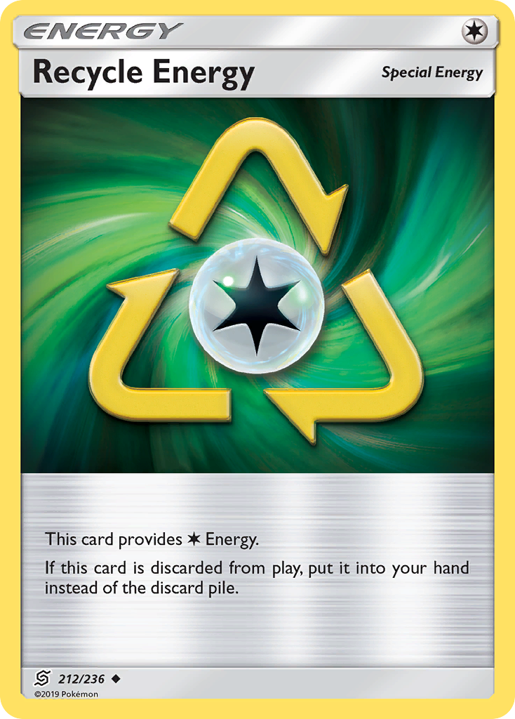 Recycle Energy – Unified Minds 212/236 Pokémon card
