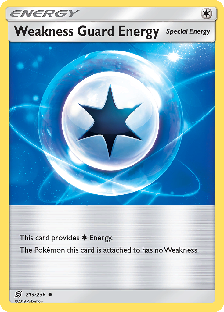 Weakness Guard Energy – Unified Minds 213/236 Pokémon card