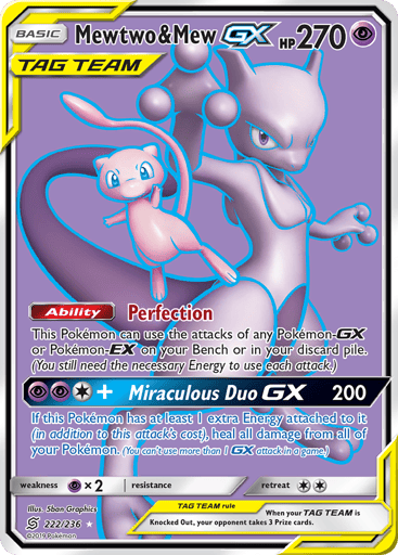 Mewtwo & Mew-GX - Unified Minds 222