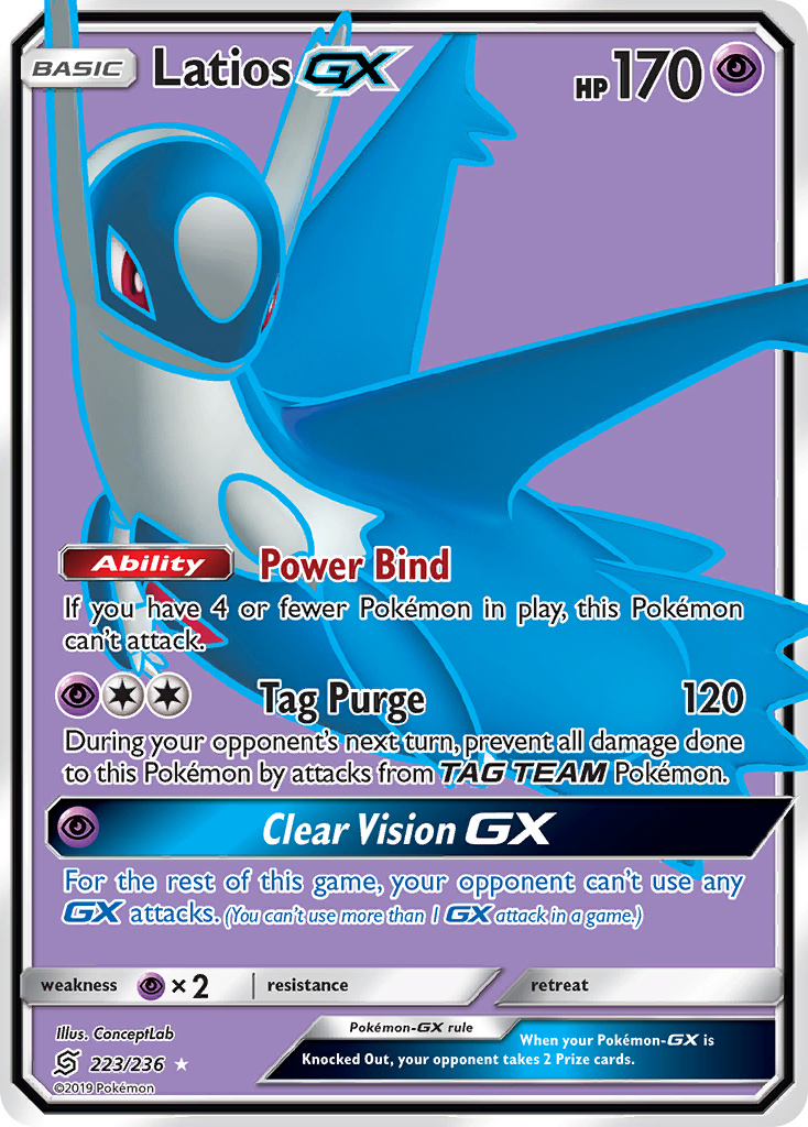 Latios-GX – Unified Minds 223/236 Pokémon card