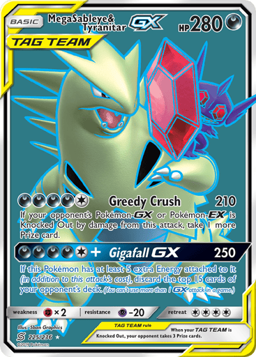 Mega Sableye & Tyranitar-GX - Unified Minds 225