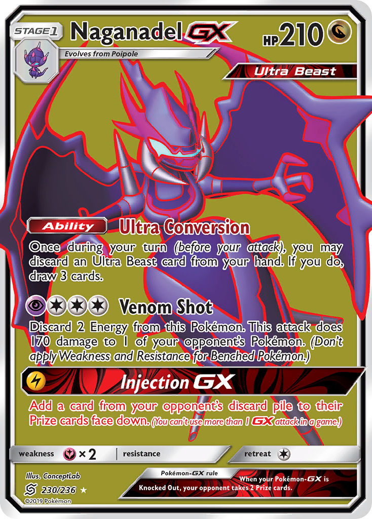Naganadel-GX – Unified Minds 230/236 Pokémon card