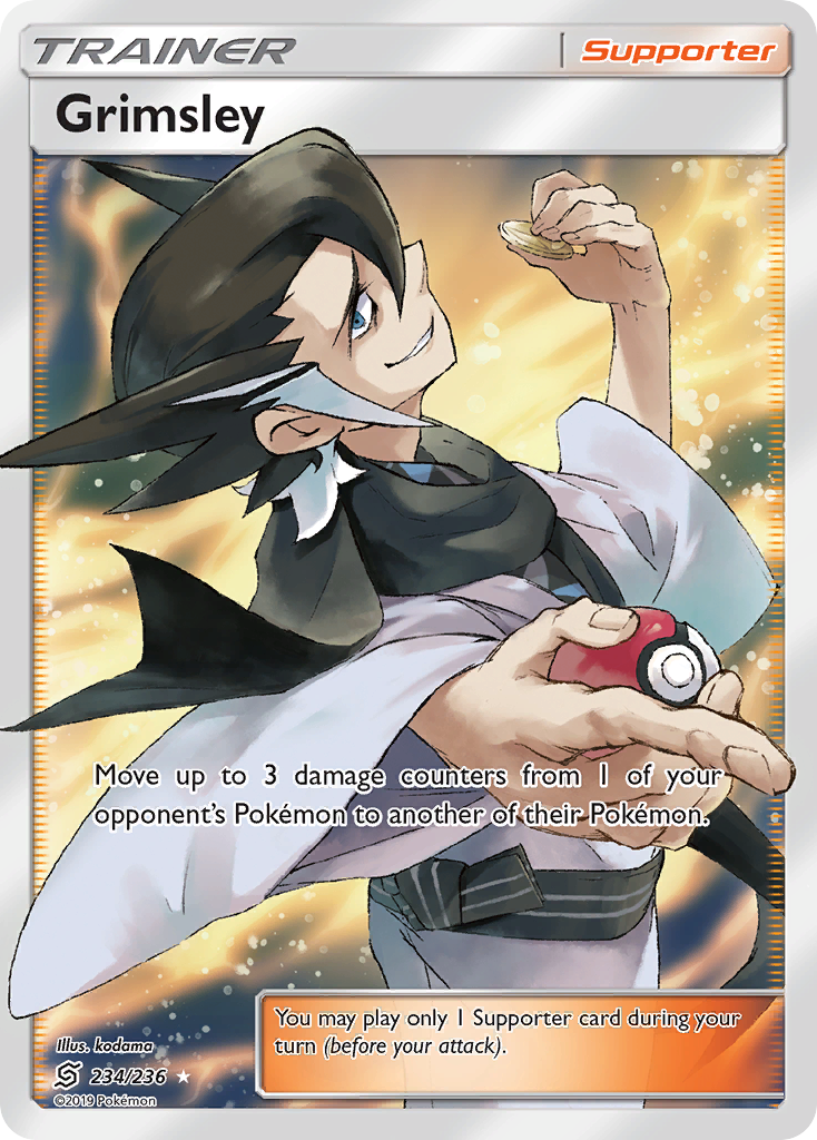 Grimsley – Unified Minds 234/236 Pokémon card