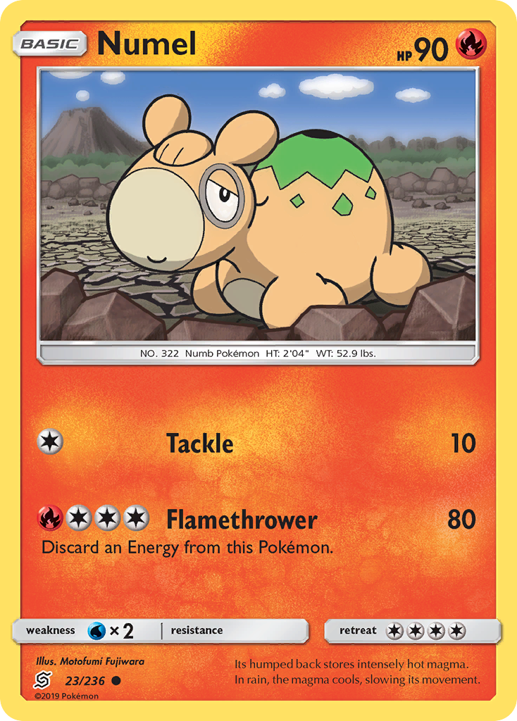 Numel – Unified Minds 23/236 Pokémon card