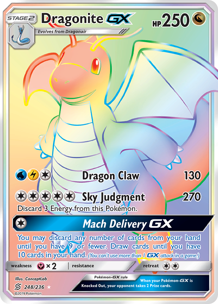 Dragonite-GX – Unified Minds 248/236 Pokémon card