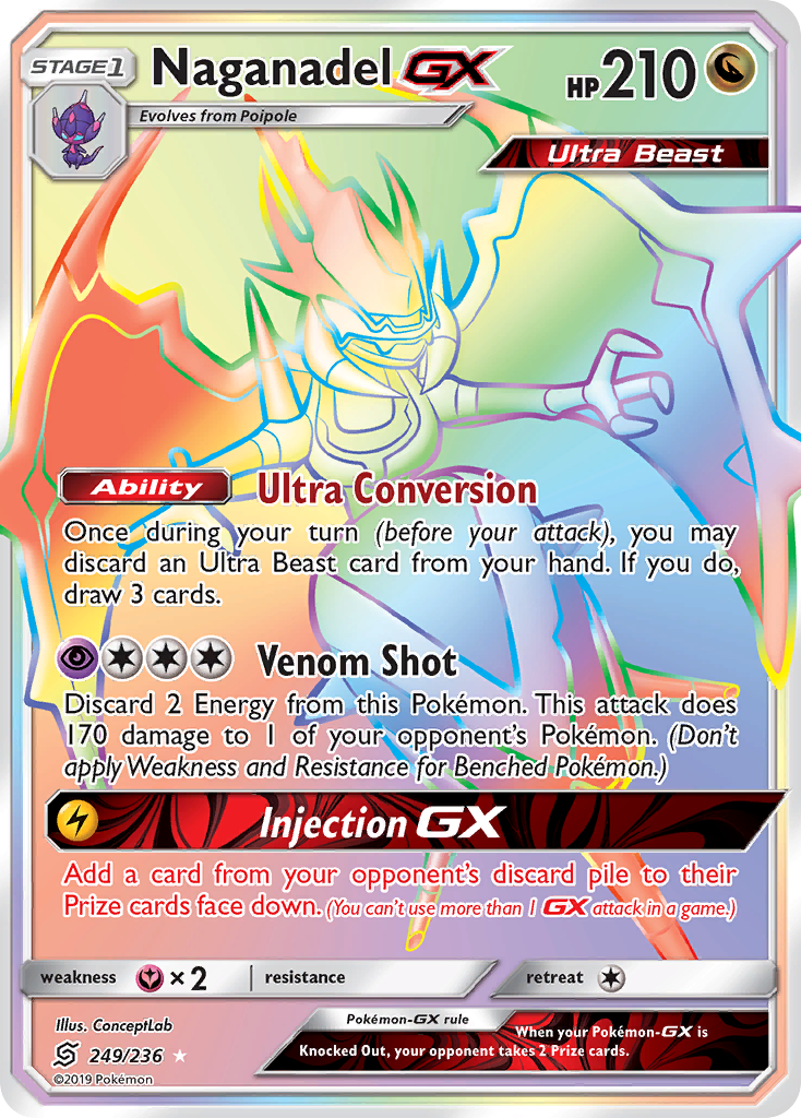 Naganadel-GX – Unified Minds 249/236 Pokémon card
