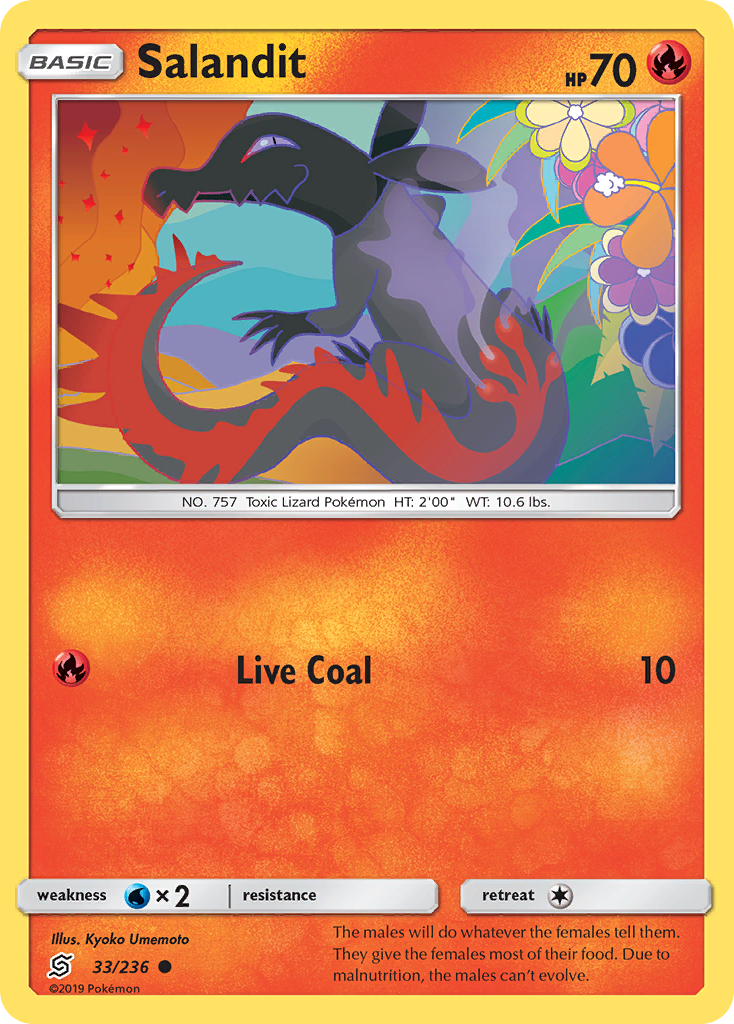 Salandit – Unified Minds 33/236 Pokémon card
