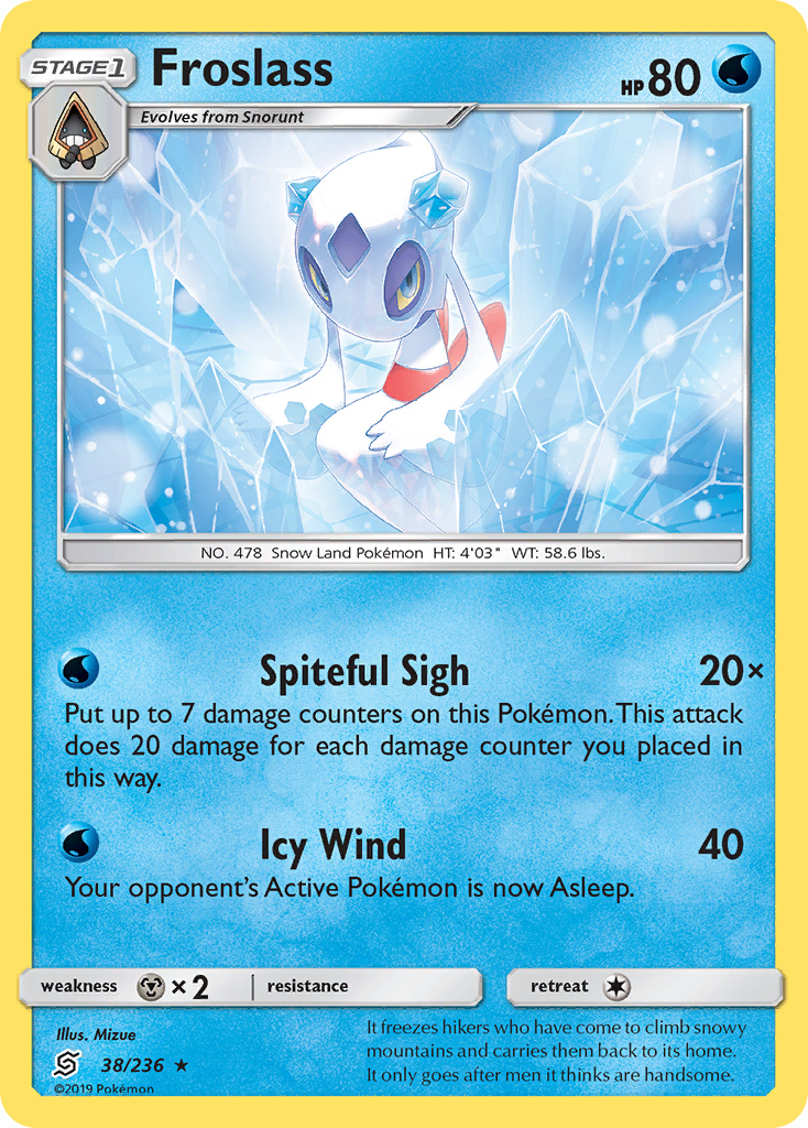 Froslass – Unified Minds 38/236 Pokémon card