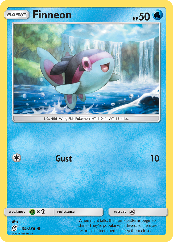 Finneon – Unified Minds 39/236 Pokémon card