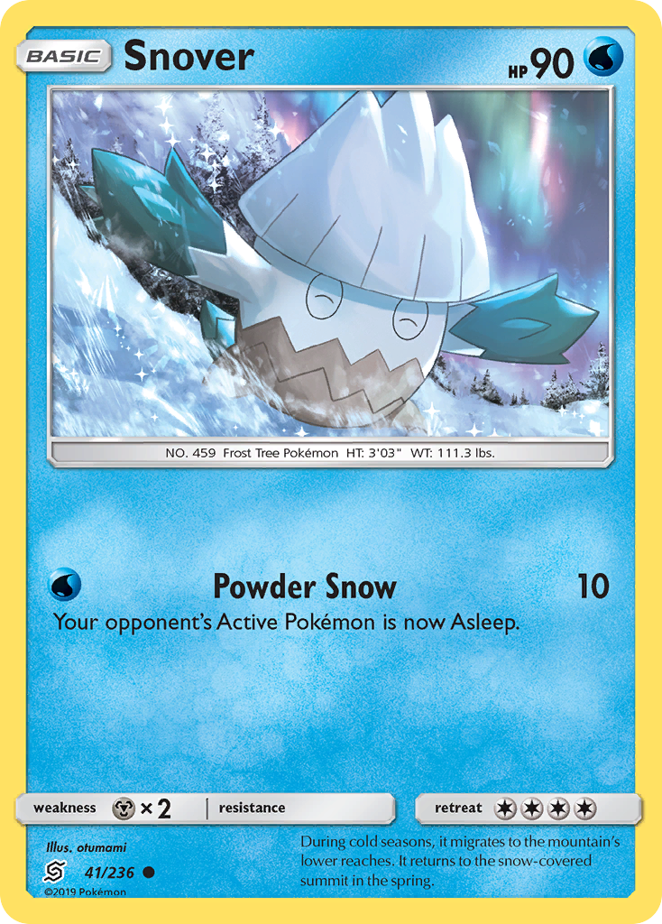 Snover – Unified Minds 41/236 Pokémon card