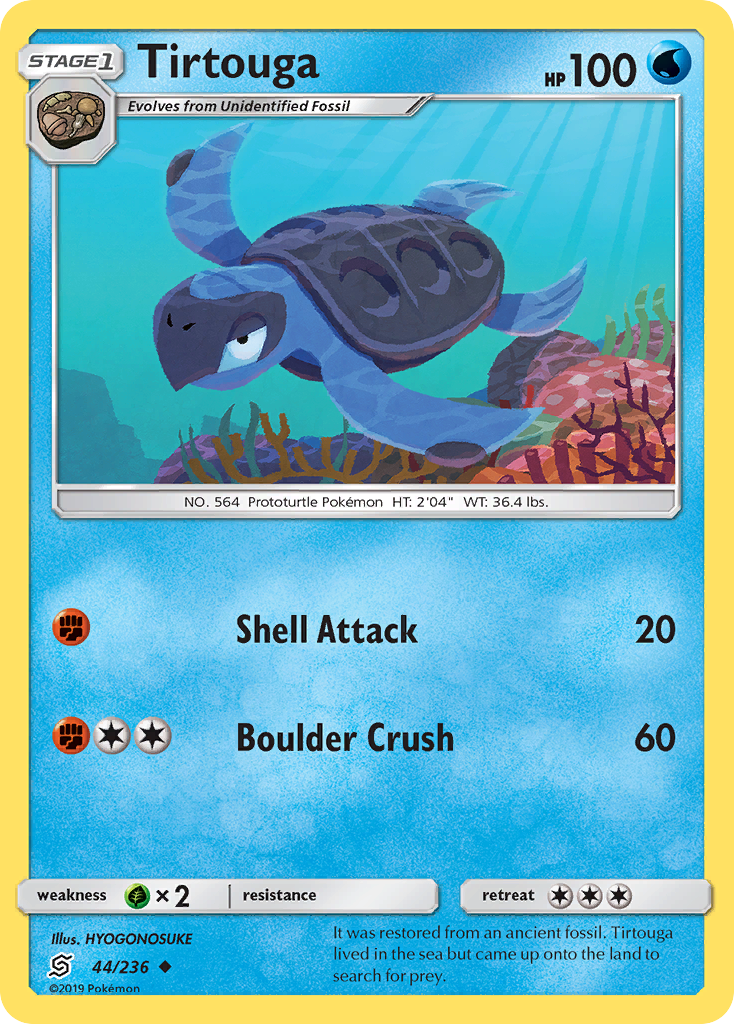Tirtouga – Unified Minds 44/236 Pokémon card