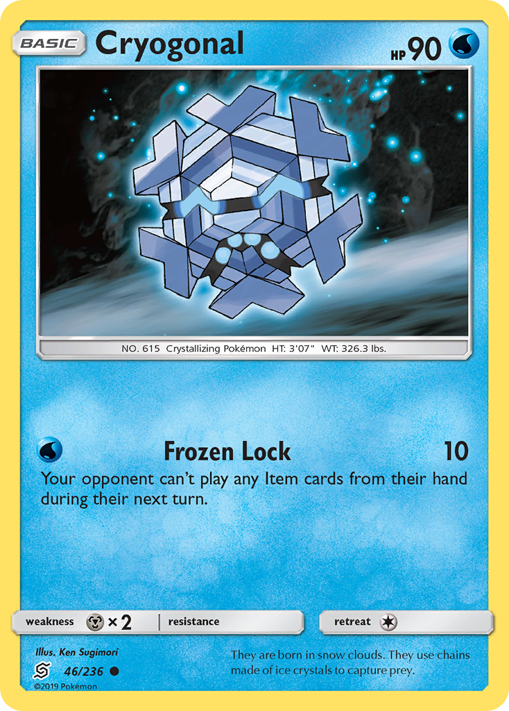 Cryogonal – Unified Minds 46/236 Pokémon card