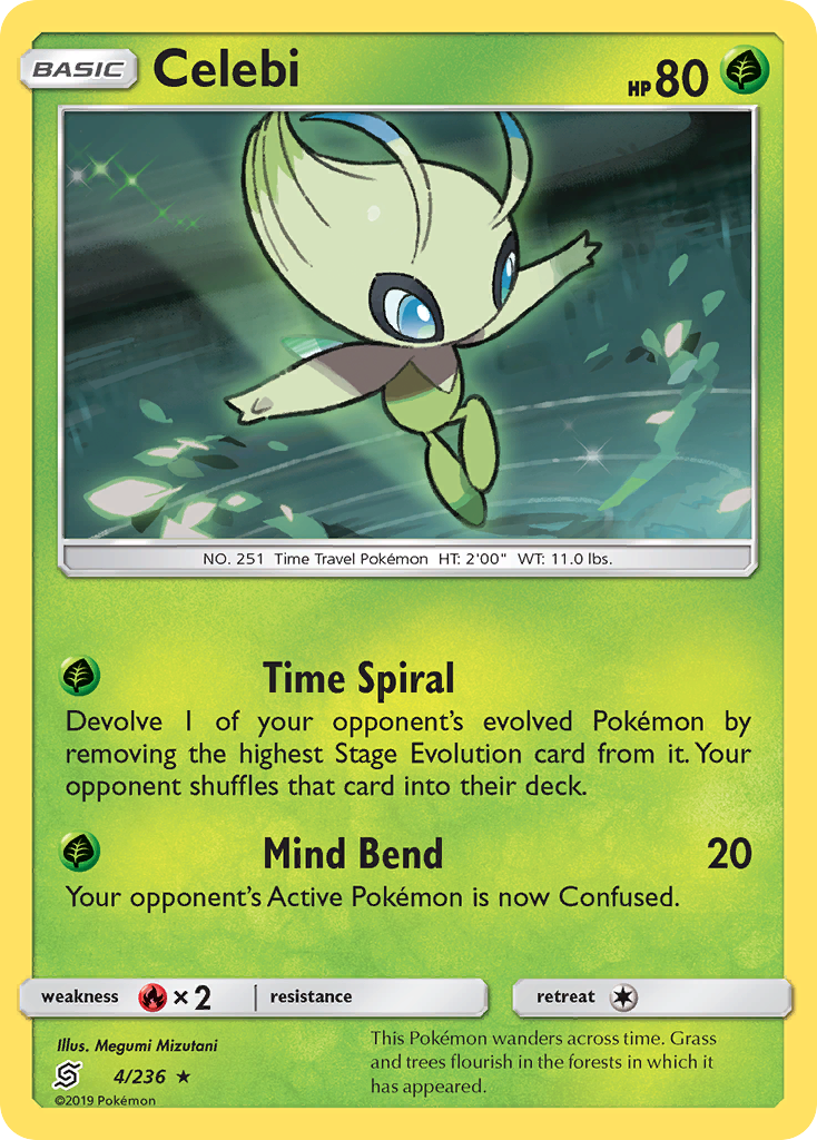 Celebi – Unified Minds 4/236 Pokémon card