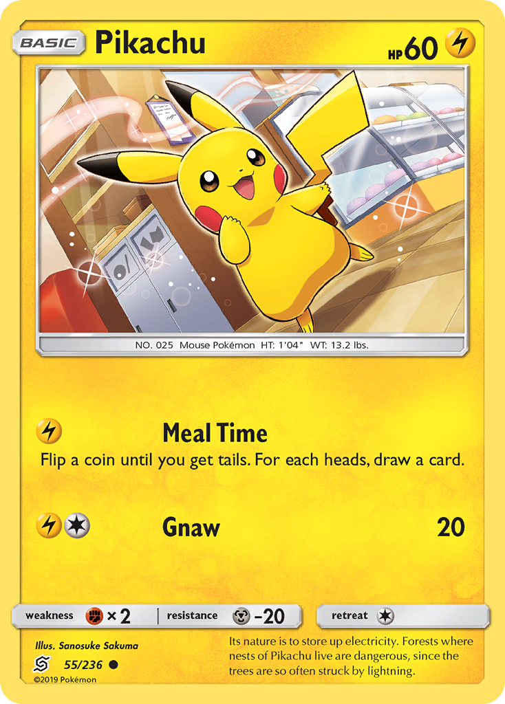 Pikachu – Unified Minds 55/236 Pokémon card