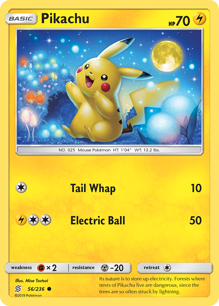 Pikachu – Unified Minds 56/236 Pokémon card