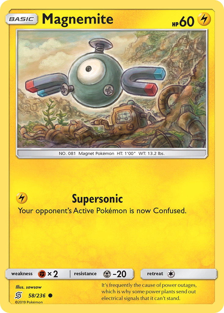 Magnemite – Unified Minds 58/236 Pokémon card
