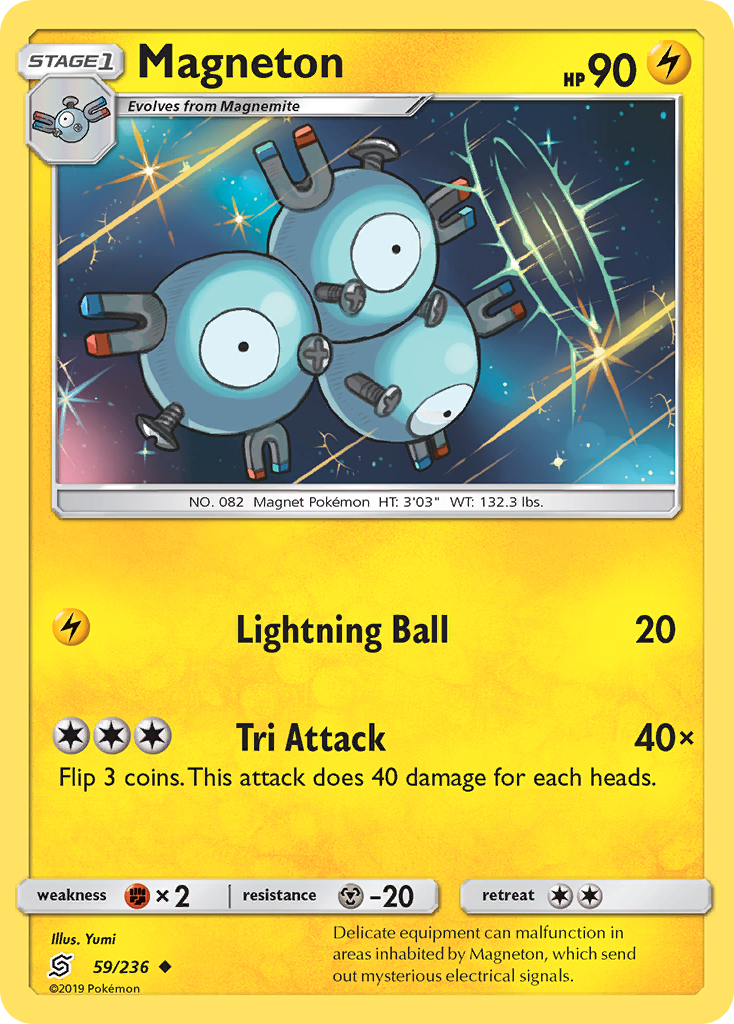 Magneton – Unified Minds 59/236 Pokémon card
