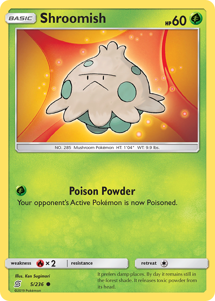Shroomish – Unified Minds 5/236 Pokémon card