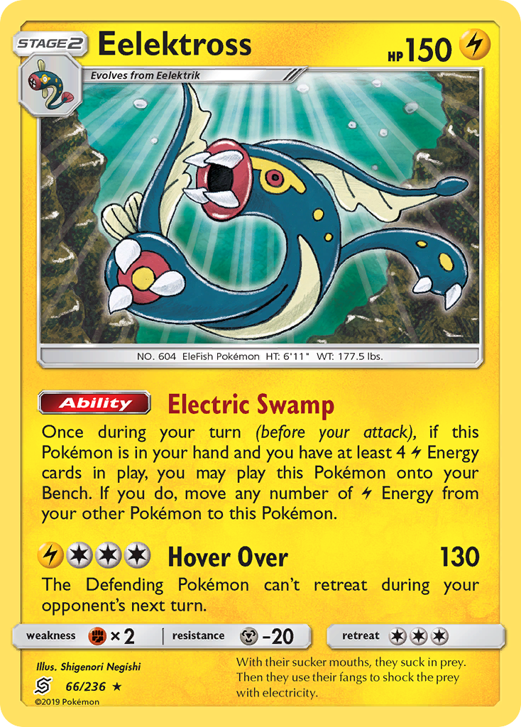 Eelektross – Unified Minds 66/236 Pokémon card