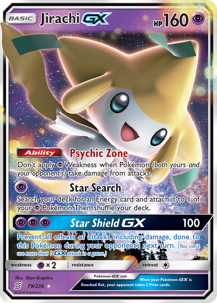 Jirachi-GX – Unified Minds 79/236 Pokémon card