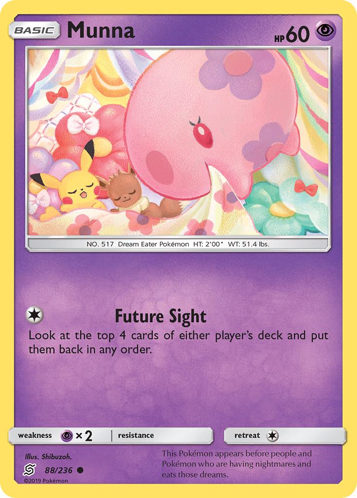 Munna – Unified Minds 88/236 Pokémon card
