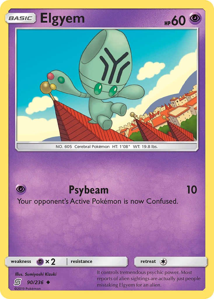 Elgyem – Unified Minds 90/236 Pokémon card