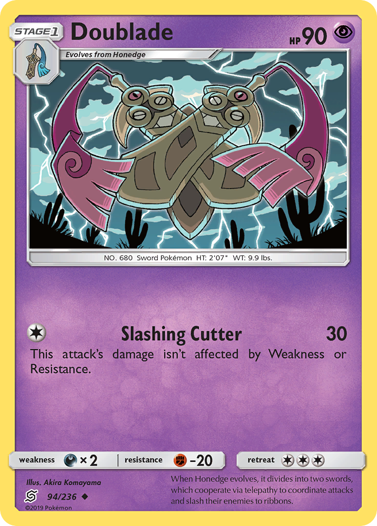 Doublade – Unified Minds 94/236 Pokémon card