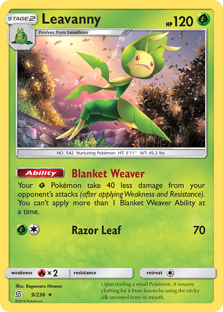 Leavanny – Unified Minds 9/236 Pokémon card
