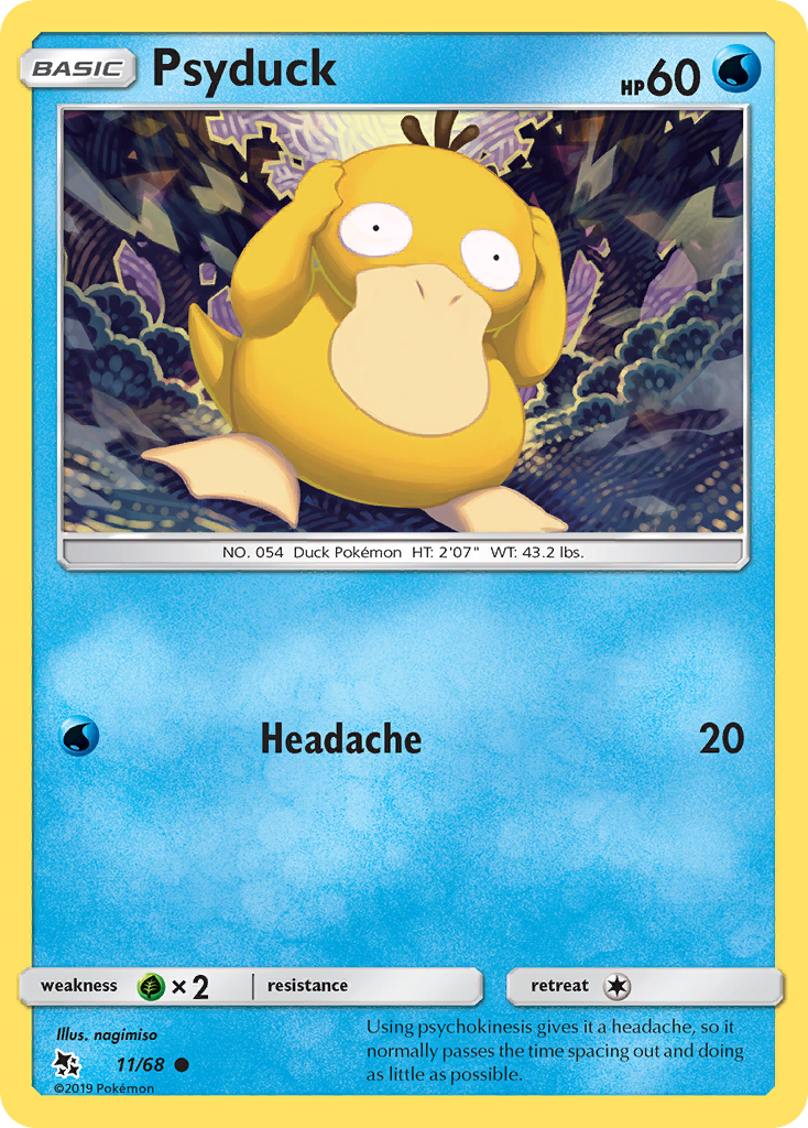 Psyduck – Hidden Fates 11/68 Pokémon card