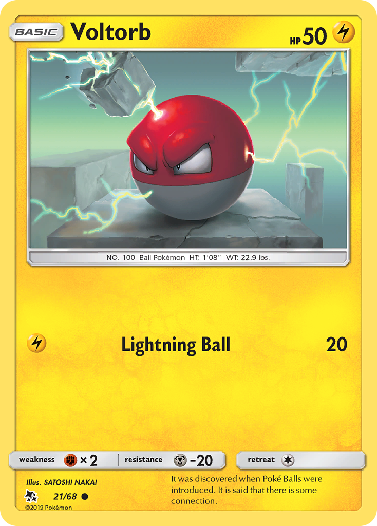 Voltorb – Hidden Fates 21/68 Pokémon card