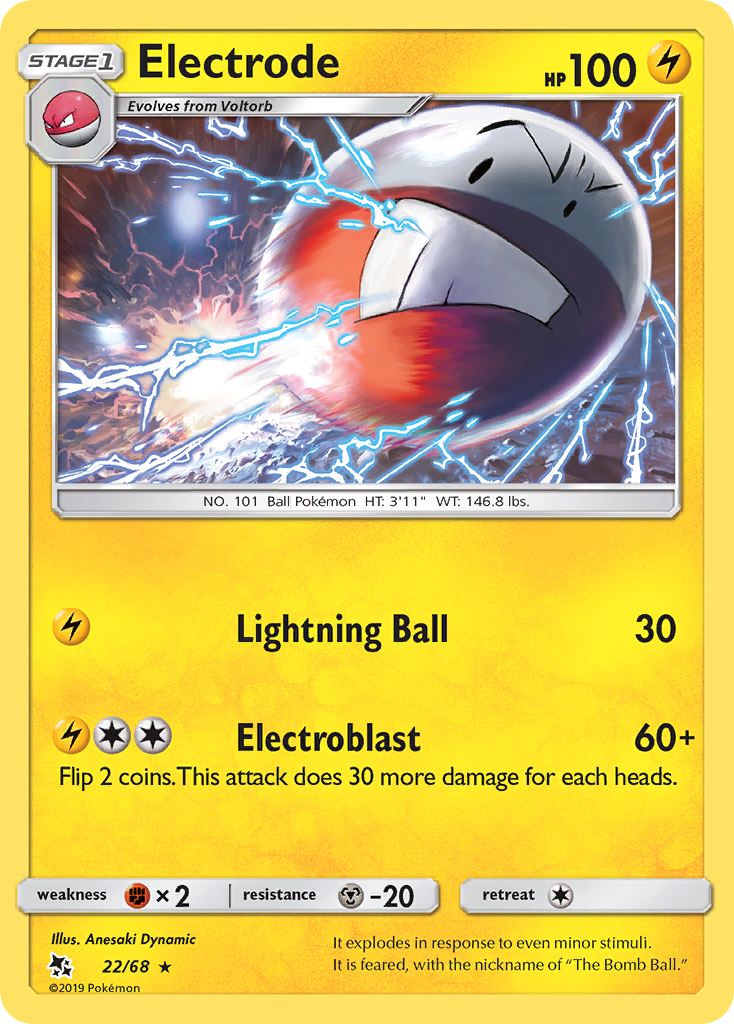 Electrode – Hidden Fates 22/68 Pokémon card