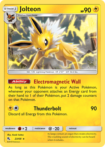 Jolteon - Hidden Fates 23