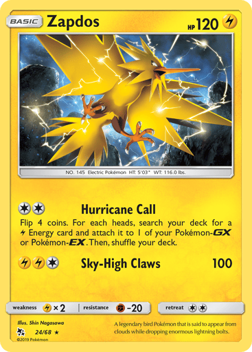 Zapdos - Hidden Fates 24