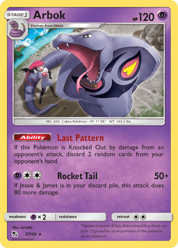 Arbok - Hidden Fates 27