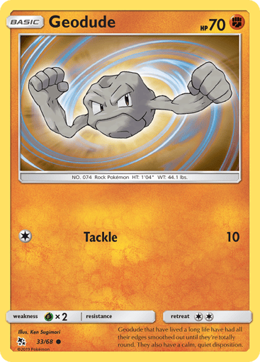 Geodude - Hidden Fates 33